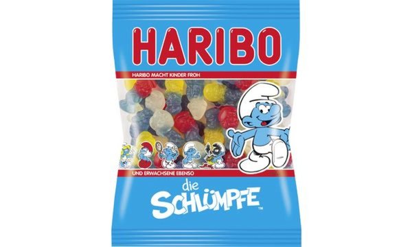 Image HARIBO Fruchtgummi SCHLÜMPFE, 200 g Beutel (9540079)