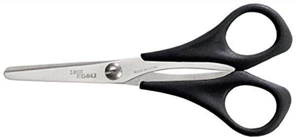 Image Dahle Papierschere 13cm, schwarzer ergonomischer Kunststoffgriff