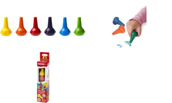 Image Kores Wachsmalstifte Krayonitos, 6-farbig sortiert (5633186)