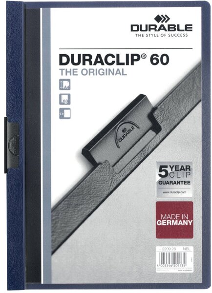 Image Klemmmappe für 60 Blatt nachtblau Duraclip Original 60
