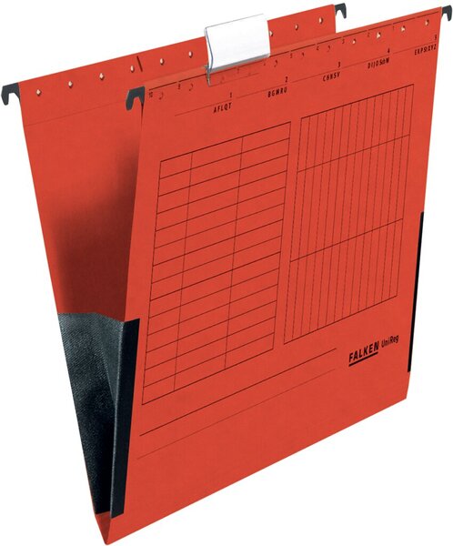 Image Hängetasche UniReg, rot 230g/m²-Kraftkarton, mit Leinenfröschen