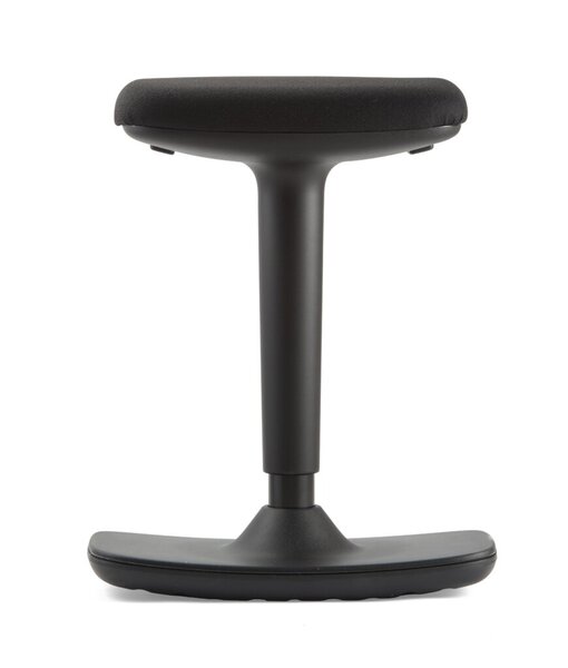 Image Hocker, höhenverstellbar, drehbar, schwarz, rutschfeste Bodenplatte
