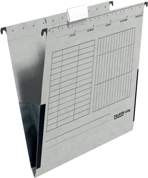 Image Hängetasche UniReg, grau 230g/m²-Kraftkarton, mit Leinenfröschen