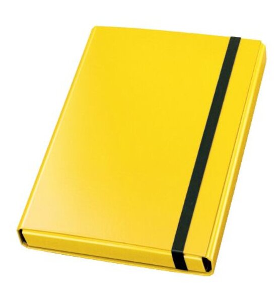 Image Sammelbox Velocolor A4, gelb, 3 feste Innenklappen, Gummiband,