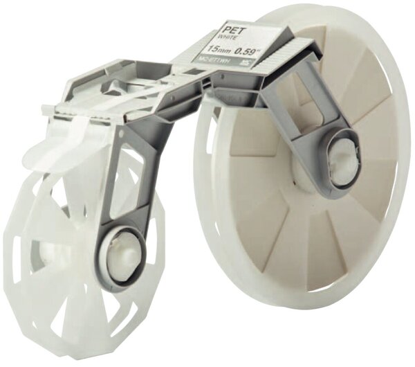 Image Bandkassette weiß MC-ET1WH 15mmx300m, Plastikband,f. Tape Creator TP-M5000N