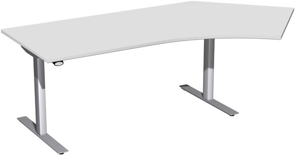 Image Schreibtisch Elektro-Hubtisch rechts B2166xT1130xH650-1250mm, lichtgrau/