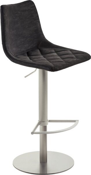 Image Bar-/Tresenhocker 1375, Gestell Edel- stahl gebürstet,gepolsterte Sitzschale