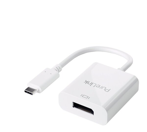 Image Adapter USB-C auf DisplayPort, weiß 0,10 m, iSerie, 4K60Hz,