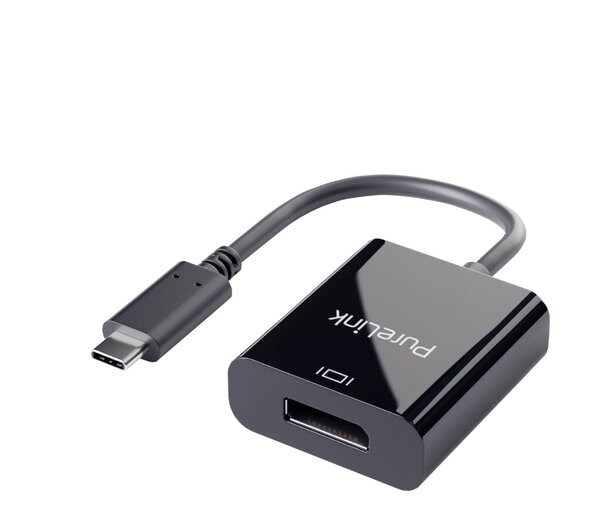 Image Adapter USB-C auf DisplayPort, schwarz 0,10 m, iSerie, 4K60Hz,