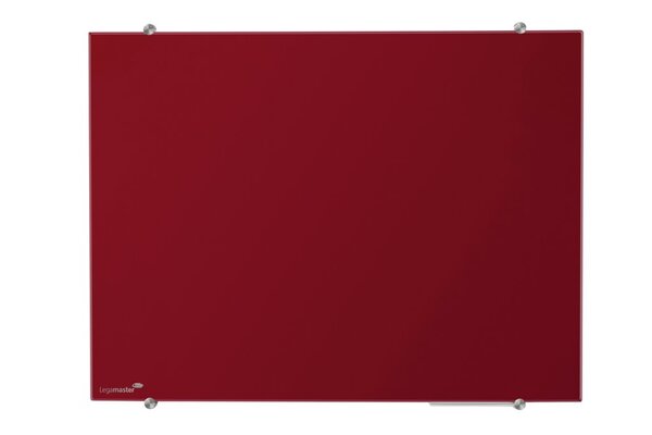 Image Glasboard Colour 90x120 cm rot magnethaftende Glasoberfläche, inkl.