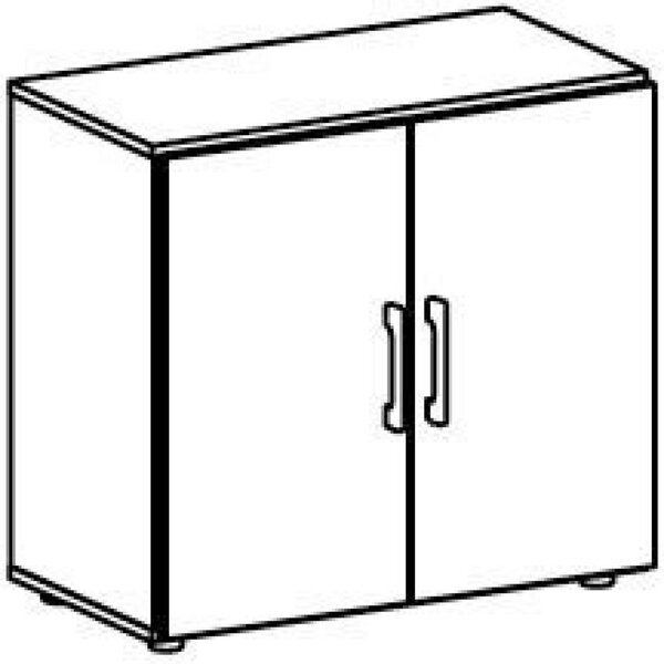 Image Flügeltürenschrank 2 OH Flex mit Justierfüßen Buche/Buche