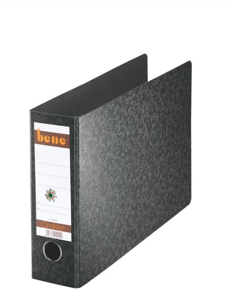 Image Hartpappe-Ordner No.1, A4 quer, schwarz, ohne Kantenschutz, für ca.