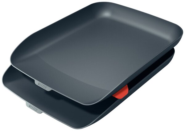 Image Briefkorb Cosy, 2er Set, grau, große Frontöffnung, 2 Briefkörbe +