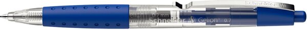 Image Gel-Kugelschreiber mit Druckmech. und weicher Soft-Grip-Zone,blau