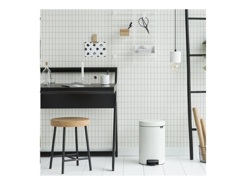 Image BRABANTIA Treteimer Newicon 12,0 L weiss