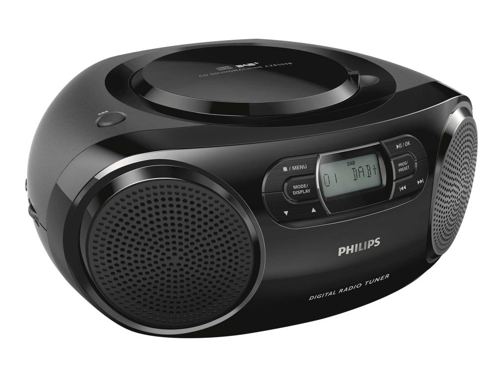 Image PHILIPS AZB500 CD-Radio DAB+, UKW AUX, CD Schwarz