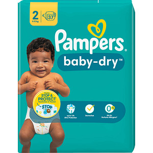 Image Pampers Windeln baby-dry Größe 2 Mini, 4-8 kg