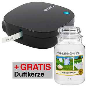 Image AKTION: DYMO LetraTag 200B Beschriftungsgerät + GRATIS Yankee Candle Clean Cotton Kerze im Glas