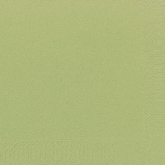 Image DUNI Zelltuch-Servietten 33 x 33 cm, 3-lagig, 1/4 Falz, 250 Stück/Pack | Uni Avocado >>Abverkauf