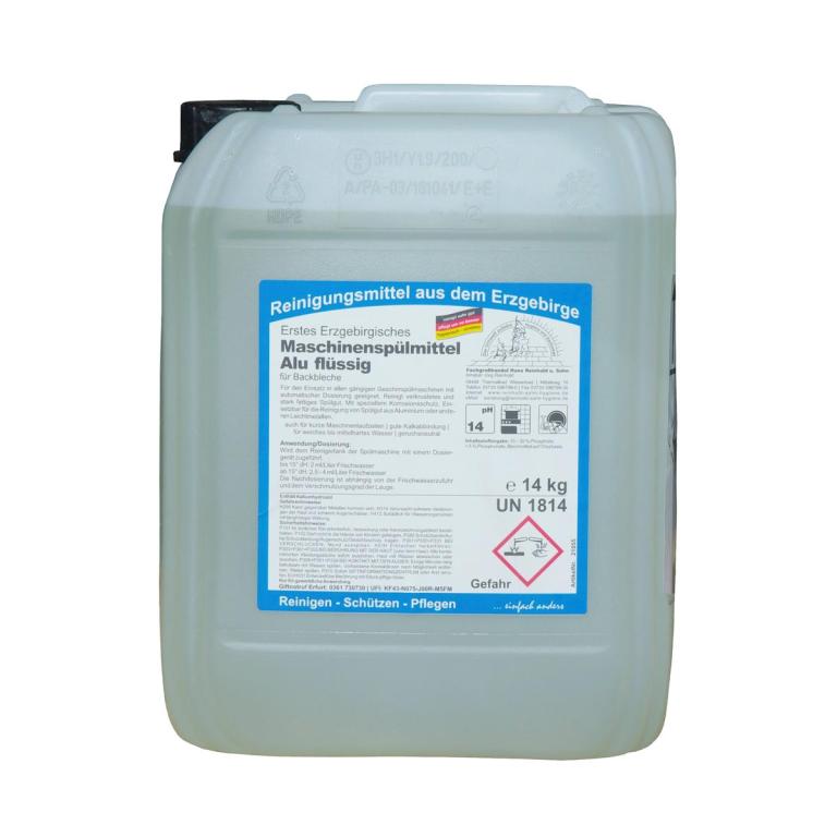 Image Erstes Erzgebirgisches Maschinenspülmittel Alu flüssig | 14 kg für Backbleche