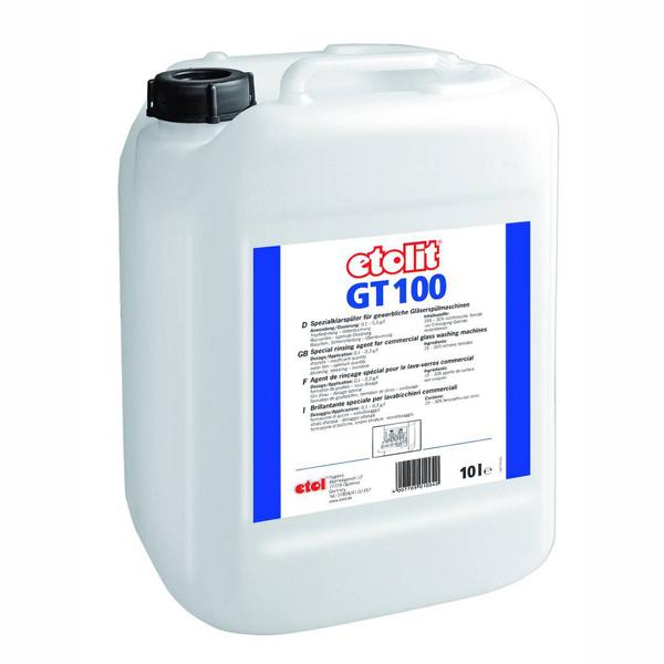 Image etolit GT 100 | 10 Liter flüssiger Klarspüler, sauer, für gewerbliche Gläserspülmaschinen