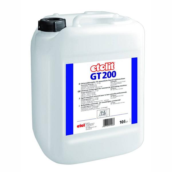 Image etolit GT 200 | 10 Liter flüssiger Klarspüler für gewerbliche Geschirrspülmaschinen, sauer