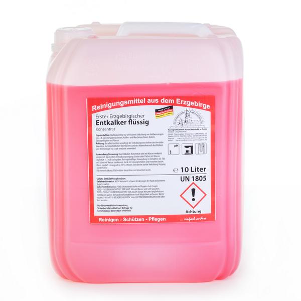 Image Erster Erzgebirgischer Entkalker flüssig | 10 Liter Hochkonzentrat für den Bereich Großküche, Gastronomie und Lebensmittelindustrie