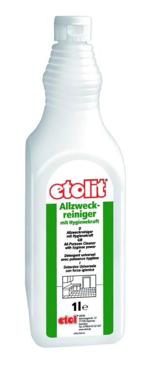 Image etolit Allzweckreiniger intensiv | 1 Liter flüssiger Universalreiniger für alle abwaschbaren Oberflächen, hochkonzentriert und stark fettlösend