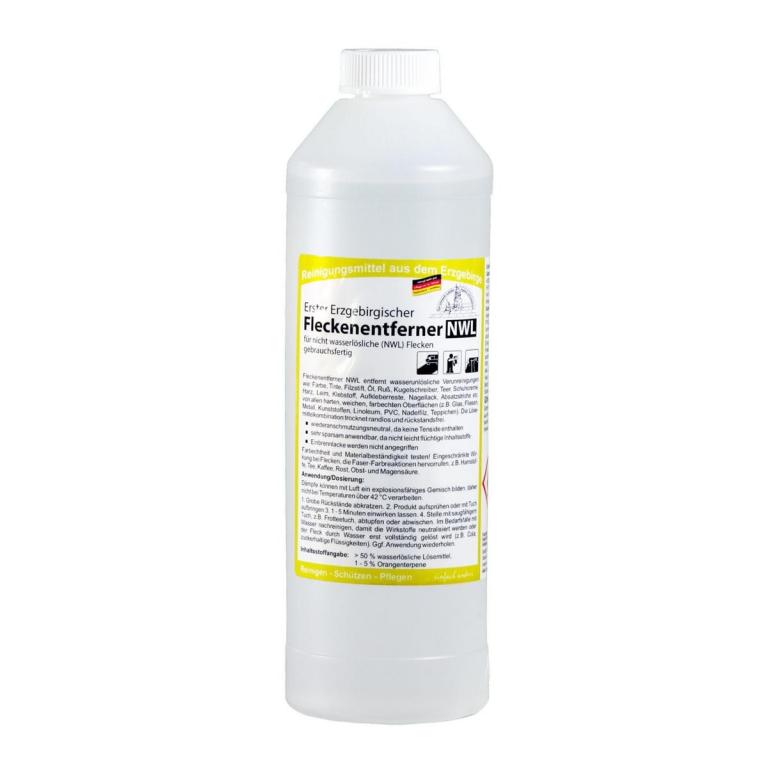 Image Erster Erzgebirgischer Fleckenentferner NWL  |  500 ml für nicht wasserlösliche (NWL) Flecken, gebrauchsfertige Sprühflasche