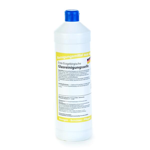 Image Erste Erzgebirgische Glasreinigungsseife | 1 Liter Universalreiniger mit Öl-, Fett- und Eiweißlöser