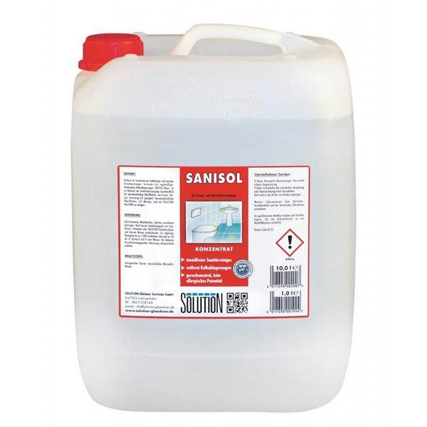 Image Sanisol | 10 Liter Grund- und Unterhaltsreinigung, universeller, tensidfreier, sauerer und geruchsneutraler Sanitärreiniger