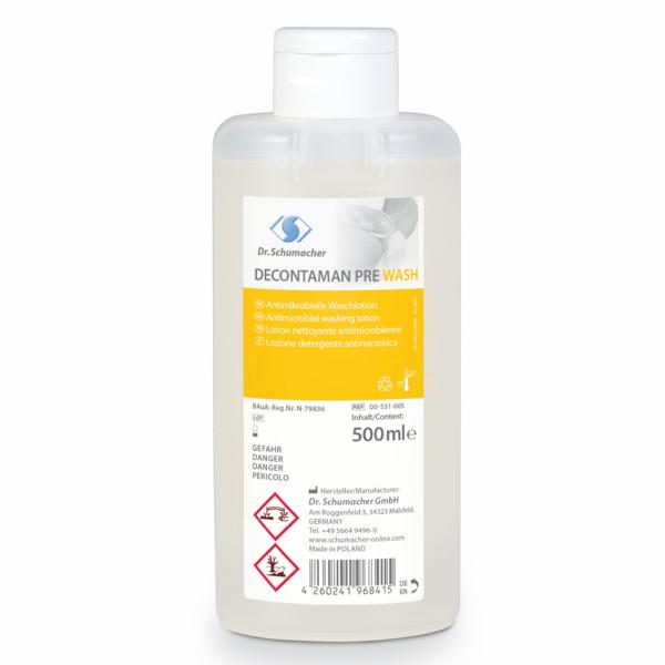Image DECONTAMAN PRE WASH | 500 ml Spenderflasche antimikrobielle Waschlotion+++ BIOZIDPRODUKTE VORSICHTIG VERWENDEN. VOR GEBRAUCH STETS ETIKETT UND PRODUKTINFORMATIONEN LESEN +++