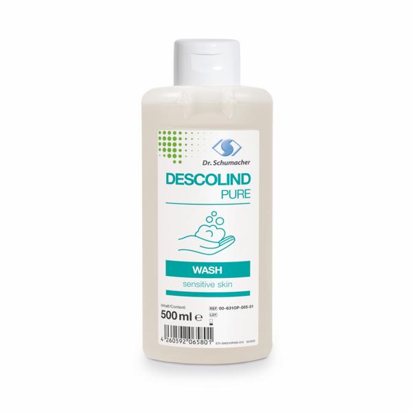 Image DESCOLIND PURE WASH | 500 ml Spenderflasche parfümfreie Waschlotion für sensible, trockene Haut