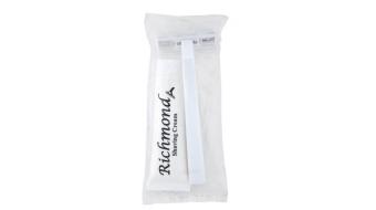 Image Sauvage Cosmetique Rasierset in Polybeutel | 100 SetsDoppelklingenrasierer (ca. 10,5 cm) + 15 g Richmond Rasiercreme