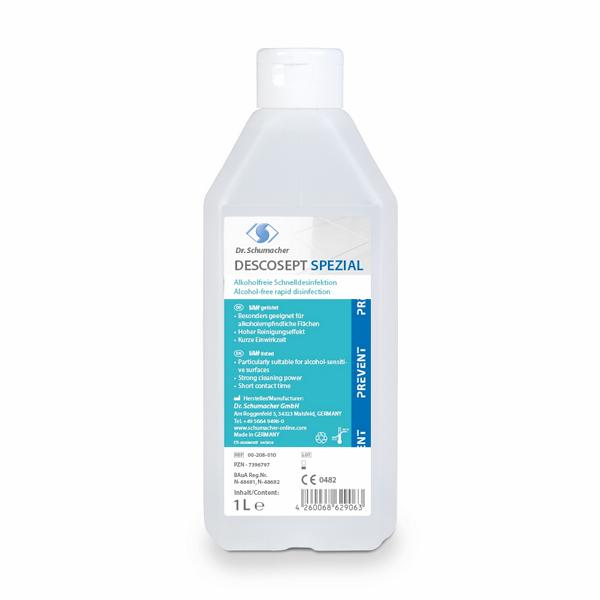 Image DESCOSEPT Spezial | 1 Liter alkoholfreies Schnelldesinfektionsmittel +++ FLÄCHENDESINFEKTION VORSICHTIG VERWENDEN. VOR GEBRAUCH STETS ETIKETT UND PRODUKTINFORMATIONEN LESEN +++