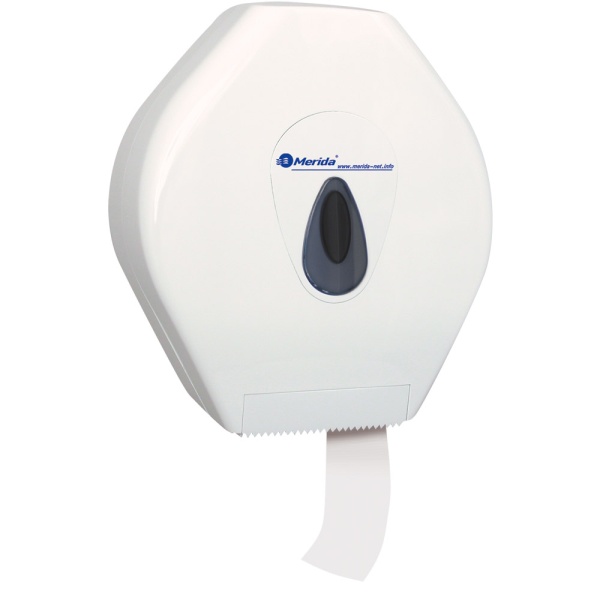 Image Toilettenpapier-Großrollen-Spender "Merida Top Maxi" weiß/grau für Toilettenpapier-Großrolle 10201