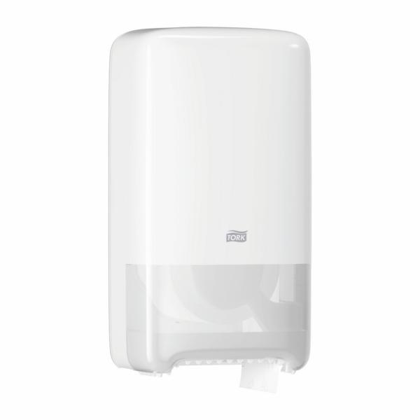 Image Toilettenpapier-Rollen-Spender für 2 Rollen "Tork Midi" | weiß für System T6 Toilettenpapier 11035