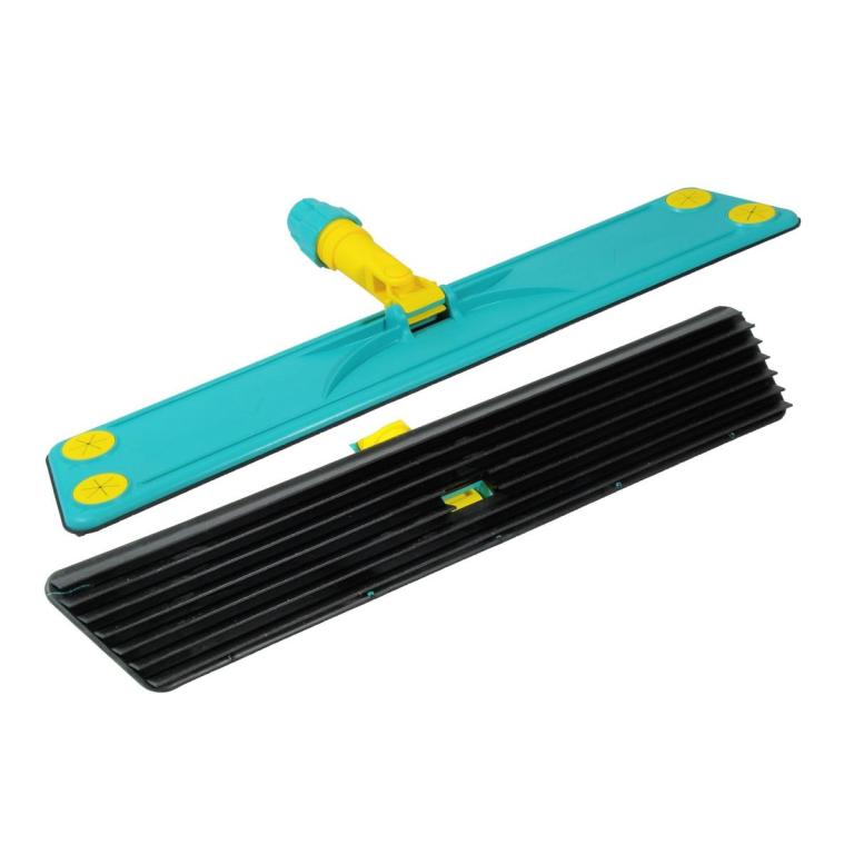 Image Trapezwischer LAMELLO 60 cm, Kunststoff-Wischer mit Lamellen zur schnellen Reinigung mit imprägnierten Tüchern (Artikel: 60068, 60064)