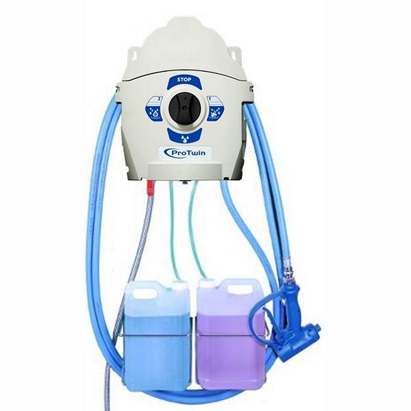 Image Dosiersystem/Dosiergerät/Dosierpumpe "Seko ProTwin" Chemiekaliendosiergerät inklusive 2 Drahtkörben für 10 Liter Kanister