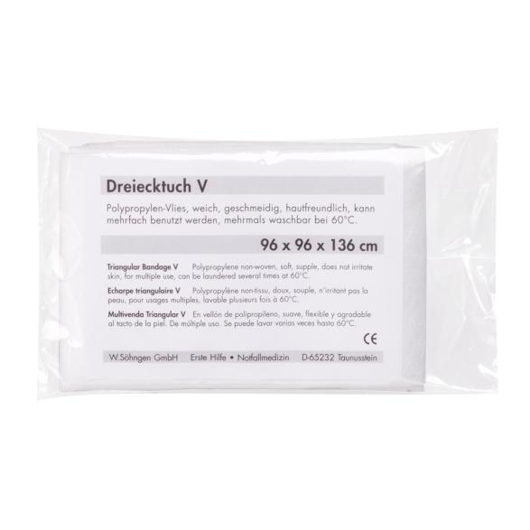 Image Dreiecktuch-V, 96 x 96 x 136 cm | reinweiß nach DIN 13168