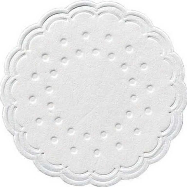 Image Tassendeckchen, Zelltuch-Untersetzer Ø 7,5 cm, 8-lagig, weiß | 250 Stück 