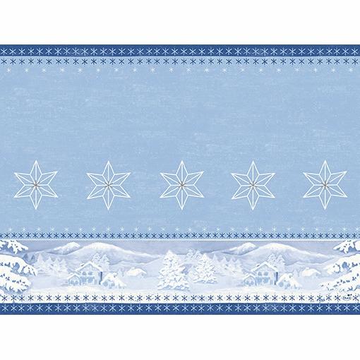 Image Tischsets Dunicel 30 x 40 cm, 100 Stück | mit Motiv Snowland Wintermotiv: blau mit Winterlandschaft