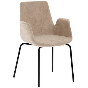 Image Mayer Besuchersessel myHELIOS hellbraun schwarz Stoff