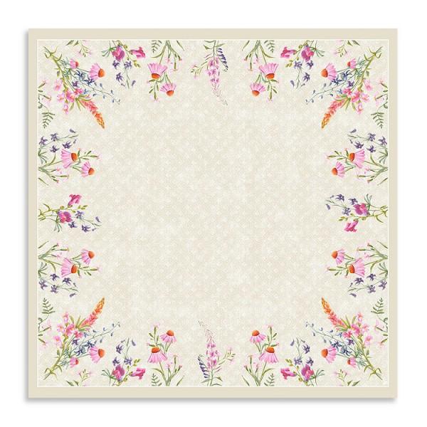 Image Dunicel-Mitteldecke 84 x 84 cm, nicht unterverpackt | mit Motiv Floret  Frühlingsmotiv: Lupine, Löwenmaul und Rittersporn