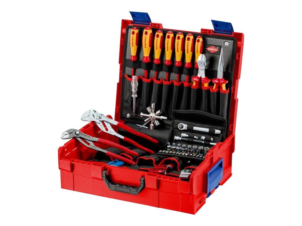 Image KNIPEX L-BOXX 00 21 19 LB S Sanitär Werkzeugkoffer bestückt 52teilig