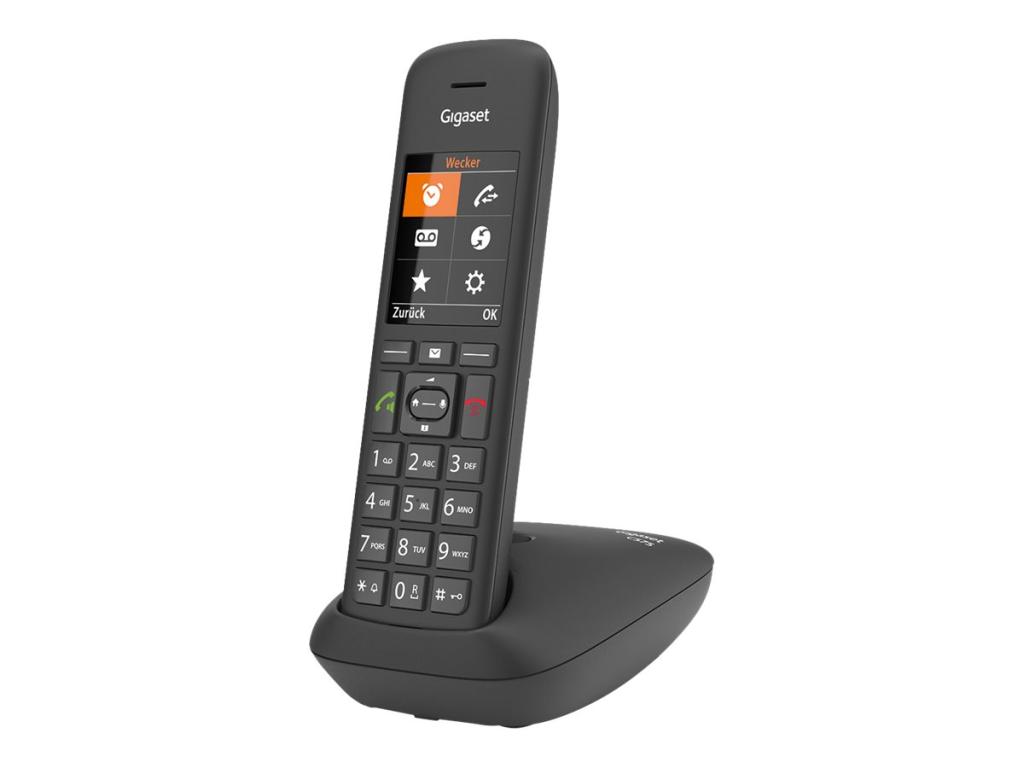 Image GIGASET C575 schwarz schnurlos analog (DECT) TFT-Farb-Display Freisprechen Adre