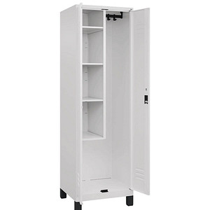 Image CP Putzmittelschrank Classic Plus 080110-00-S10014 verkehrsweiß 60,0 x 50,0 x 195,0 cm, aufgebaut