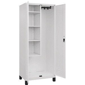 Image CP Putzmittelschrank Classic Plus 080110-02-S10013 verkehrsweiß 80,0 x 50,0 x 195,0 cm, aufgebaut
