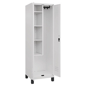 Image CP Putzmittelschrank Classic Plus 080110-00-S10035 verkehrsweiß 60,0 x 50,0 x 195,0 cm, aufgebaut