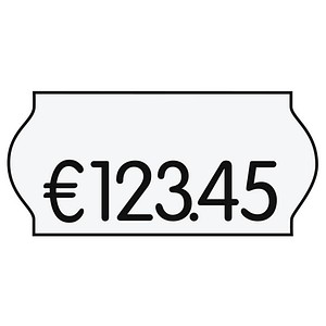 Image CreenLine Preisetiketten weiß ablösbar 22,0 x 12,0 mm, 18 Rollen